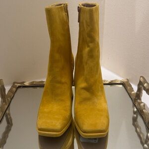 Sam Edelman Yellow Heeled Boots